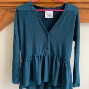 Cute Teal Long Sleeve